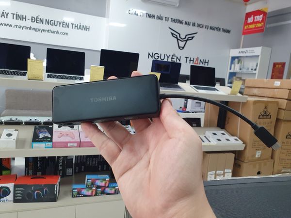 Hub chuyển đổi Toshiba 5in1 (USB Type C to type C,HDMI, USB 3.0, VGA, LAN 1GB)