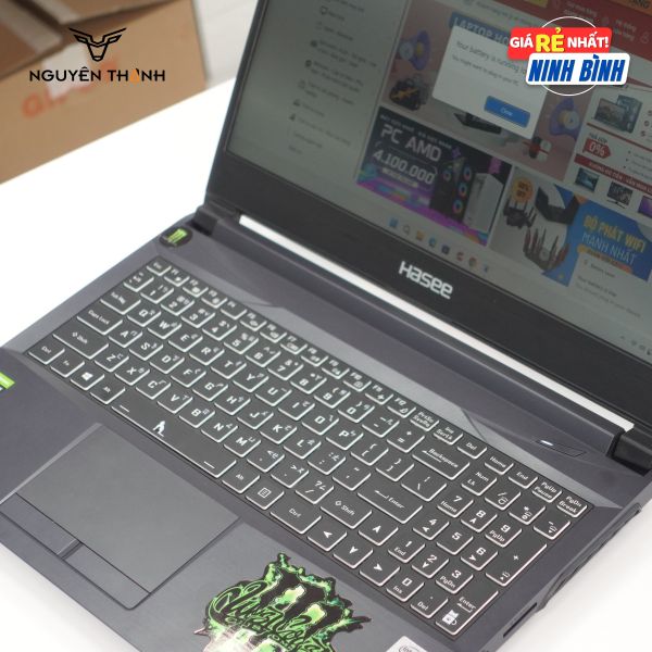 Laptop Hasee Z8 (Core™i5-10200H/Ram 16GB/SSD 512G+HDD 500G/3060 6GB)