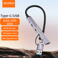 Hub chuyển MAIWO 4in1 USB A/C 3.0 to 1 USB 3.0+ 3 USB 2.0 (KH041)