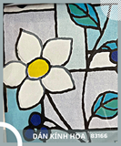 Decal Giấy Dán Kính - Vân Hoa - Dán Kính Nam Tân