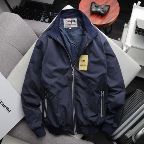 Áo khoác dù nam 2 lớp chống thấm nhẹ dây kéo phản quang AKD37 Pigofashion