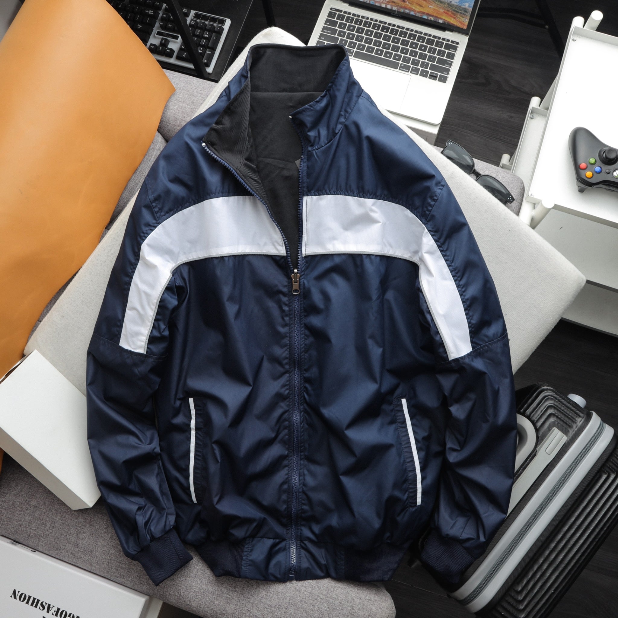 Áo khoác dù nam 2 mặt trái phải đều dùng được chống nắng AKD32 PigoFashion