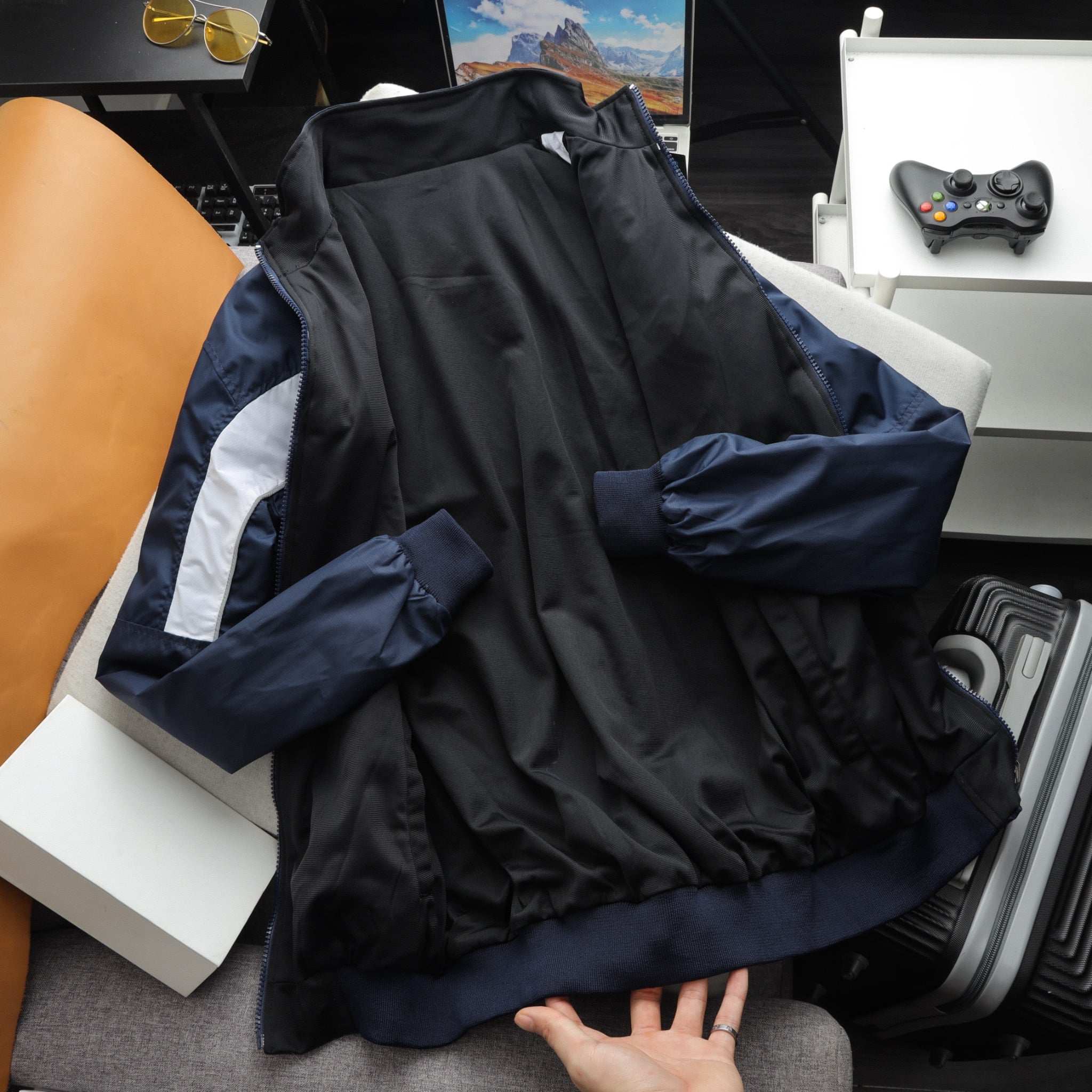 Áo khoác dù nam 2 mặt trái phải đều dùng được chống nắng AKD32 PigoFashion