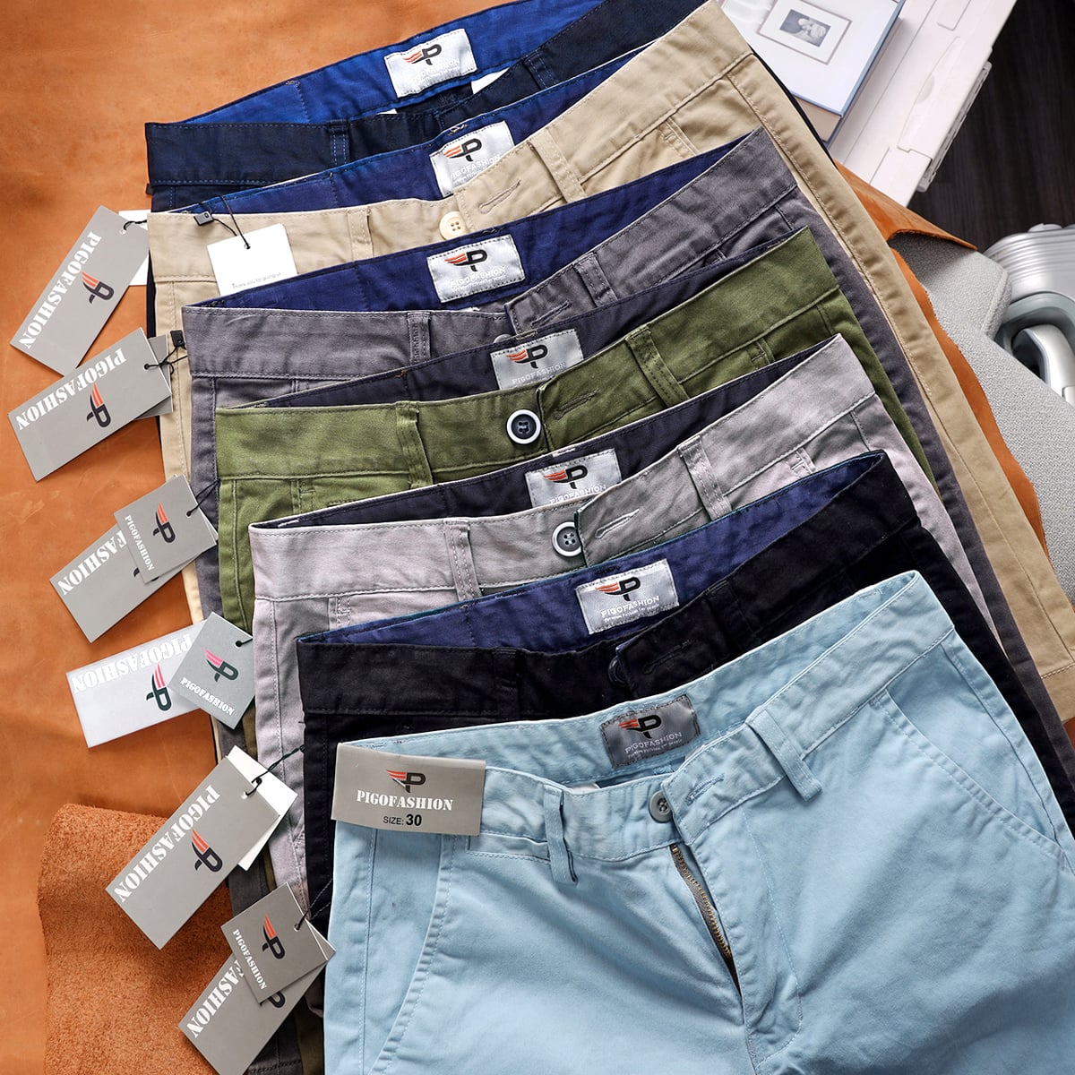 Quần short kaki nam bền bỉ co giãn nhẹ chắc chắn PSK03 PigoFashion