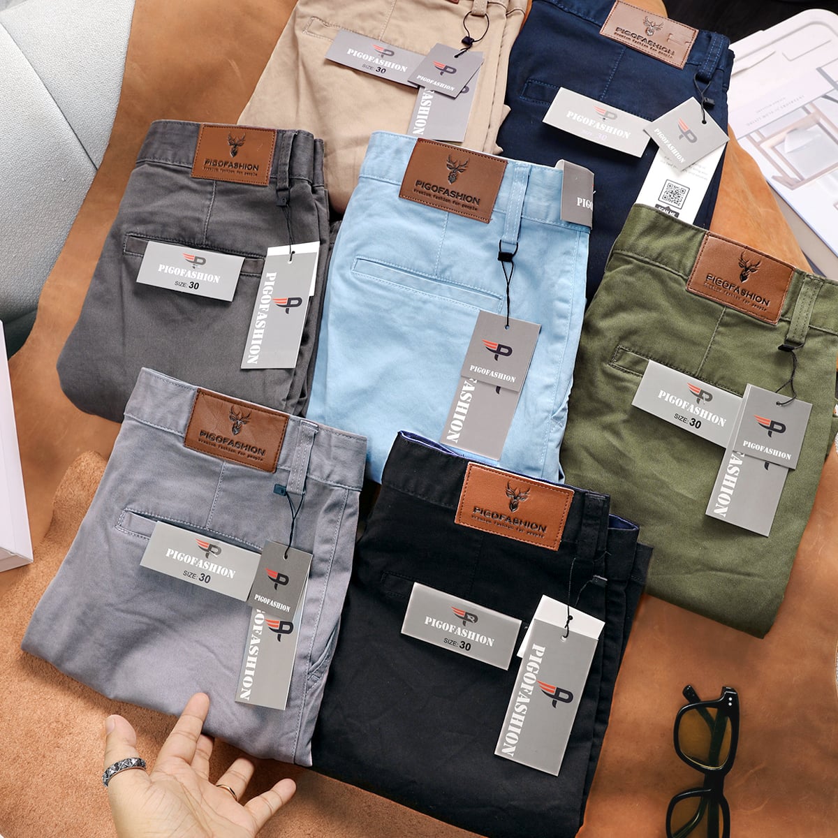 Quần short kaki nam bền bỉ co giãn nhẹ chắc chắn PSK03 PigoFashion