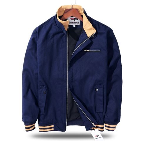 Áo khoác kaki nam kiểu hàn phối bo tay AKK68 Pigofashion