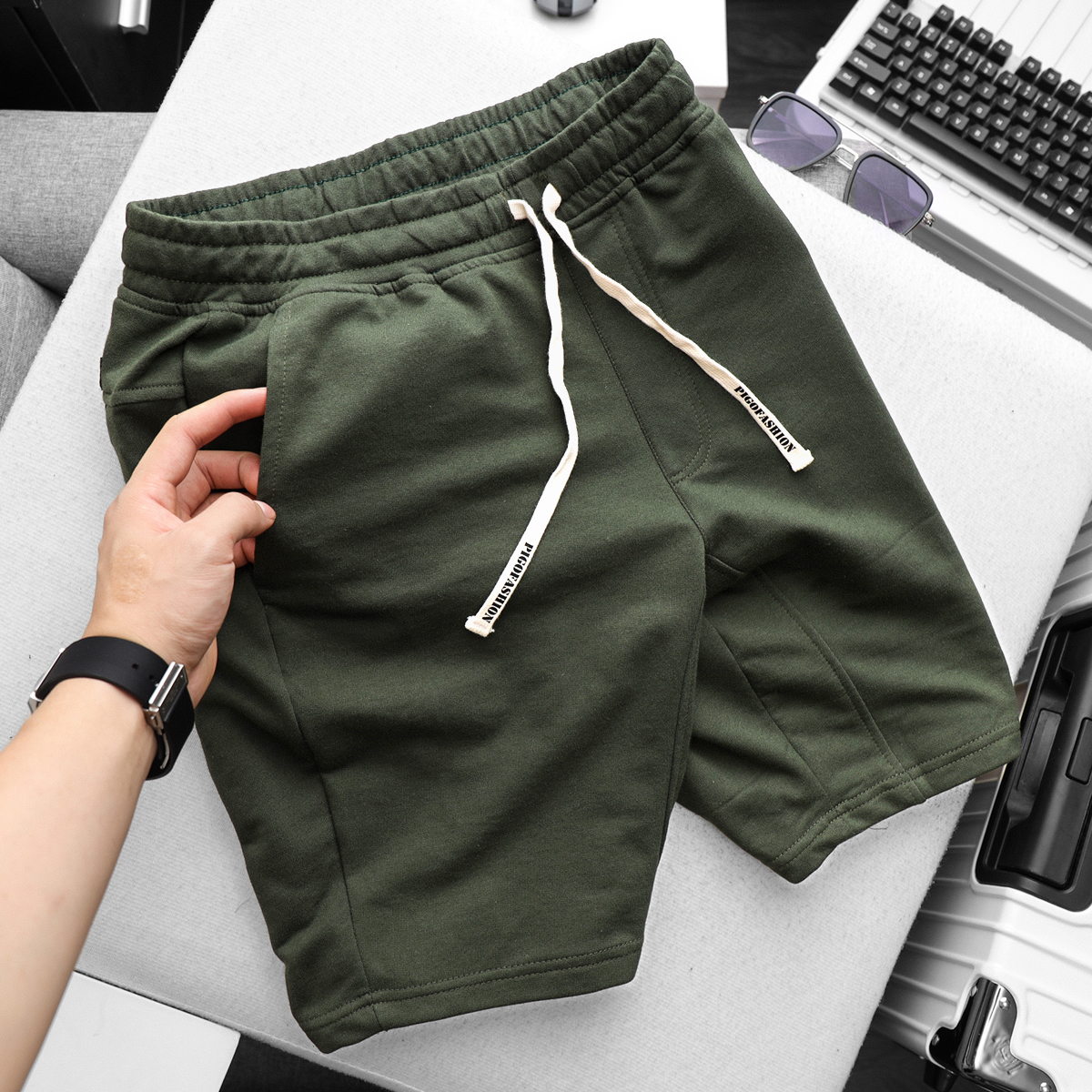 Combo 2 quần short thể thao chất nỉ nam cao cấp QSN01 PIGOFASHION