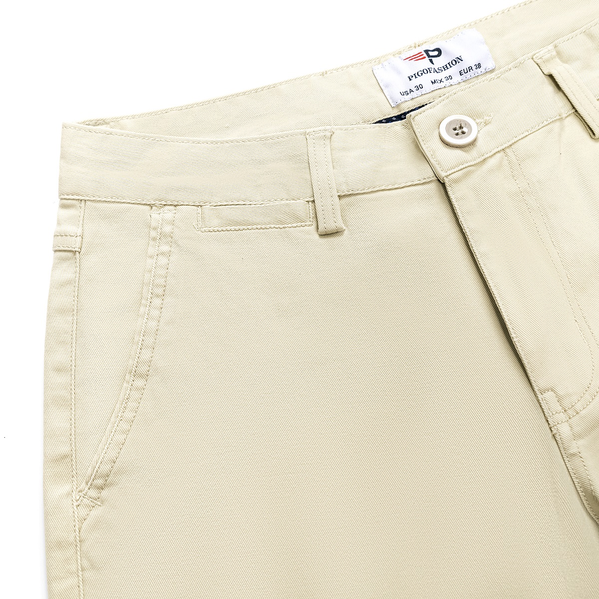 Quần Kaki Dài Nam Pigofashion, Đứng Phom, Tôn Dáng QKK03 Be Kem