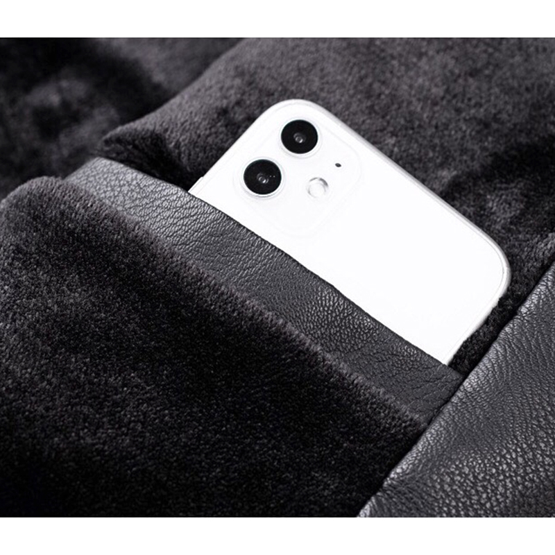 Áo khoác da nam lót lông cổ điển cao cấp ADN09 chính hãng - Pigofashion