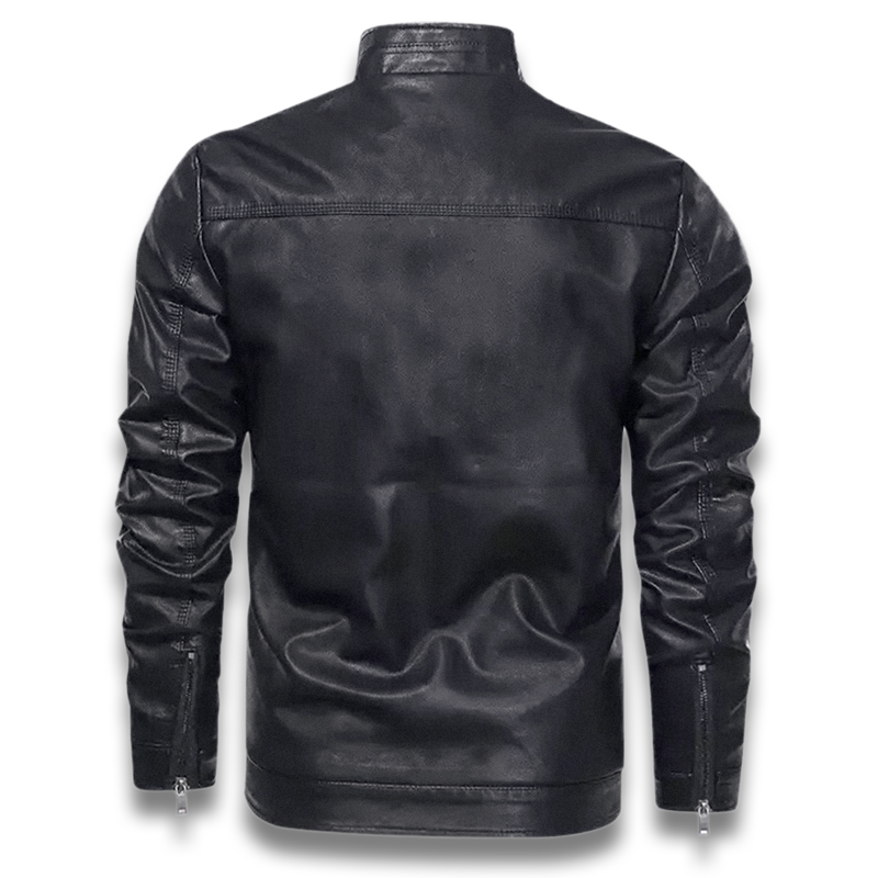 Áo khoác da nam lót lông cổ điển cao cấp ADN09 chính hãng - Pigofashion