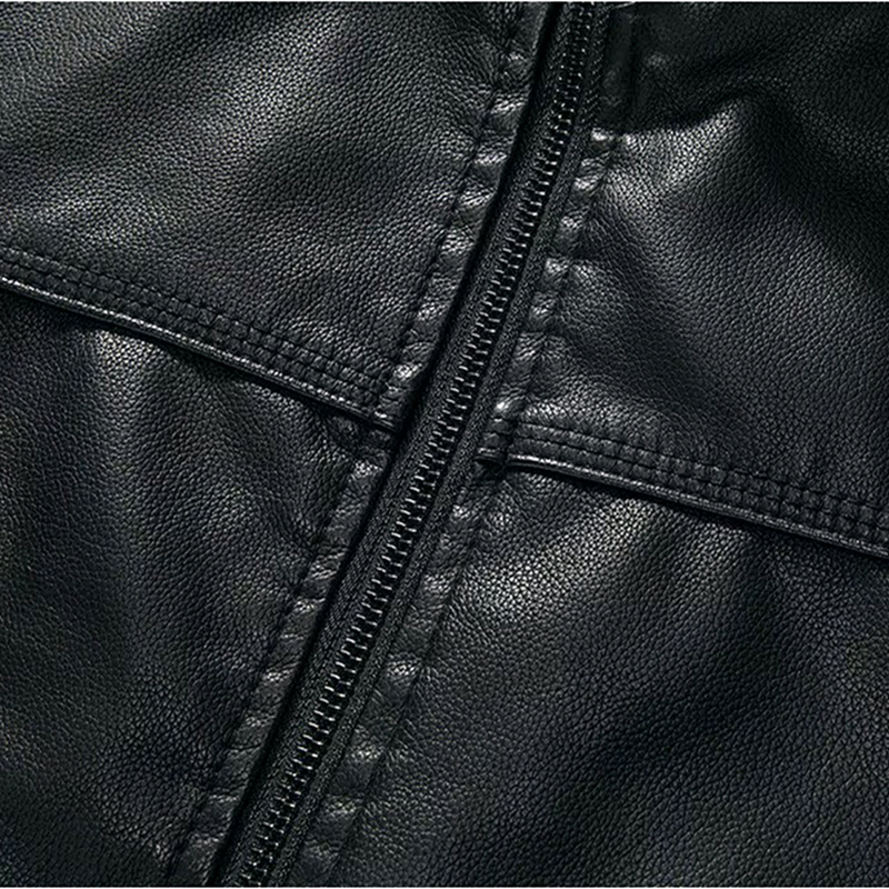 Áo khoác da nam lót lông cổ điển cao cấp ADN09 chính hãng - Pigofashion