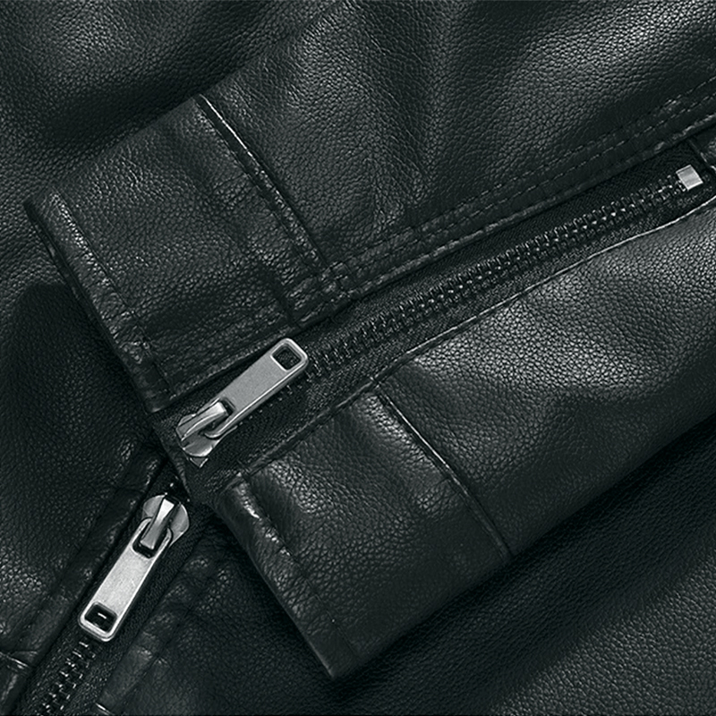 Áo khoác da nam lót lông cổ điển cao cấp ADN09 chính hãng - Pigofashion