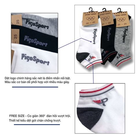 Đôi Tất vớ nam cổ ngắn VN02 Pigofashion ( 1 đôi)