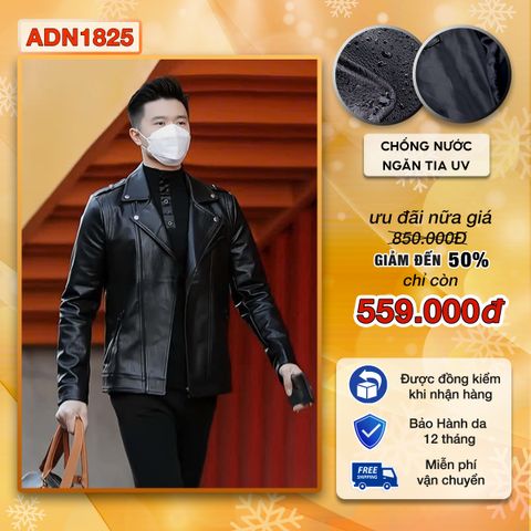 Áo khoác da nam Biker cao cấp ADN18
