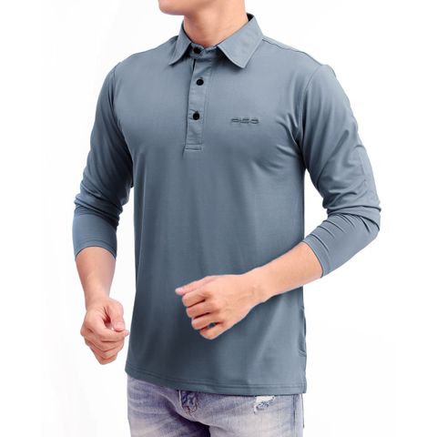 Áo thun nam cổ bẻ dài tay thể thao vải co giãn thoáng mát ADT05 PigoFashion