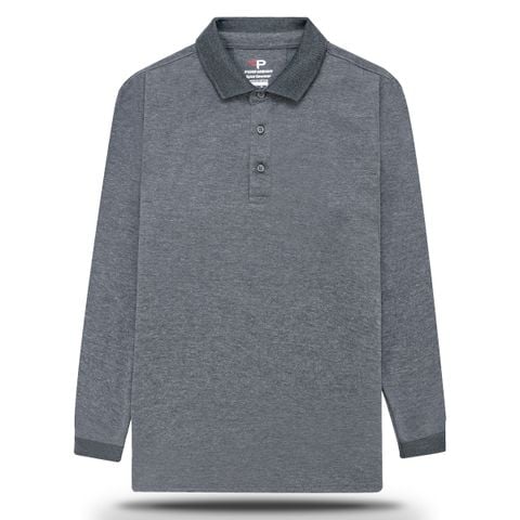 Áo thun nam cổ bẻ tay dài phối bo tay và cổ áo ADT10 PigoFashion