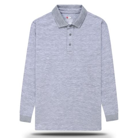 Áo thun nam cổ bẻ tay dài phối bo tay và cổ áo ADT10 PigoFashion