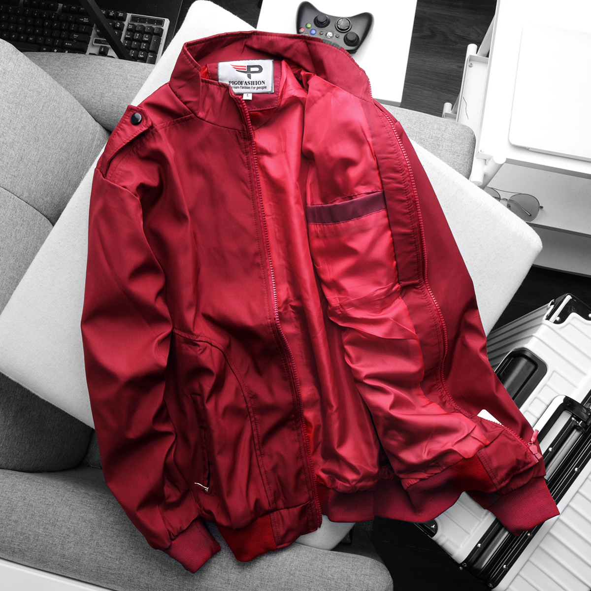 Áo khoác dù nam 2 lớp dày dặn AKD25 Pigofashion