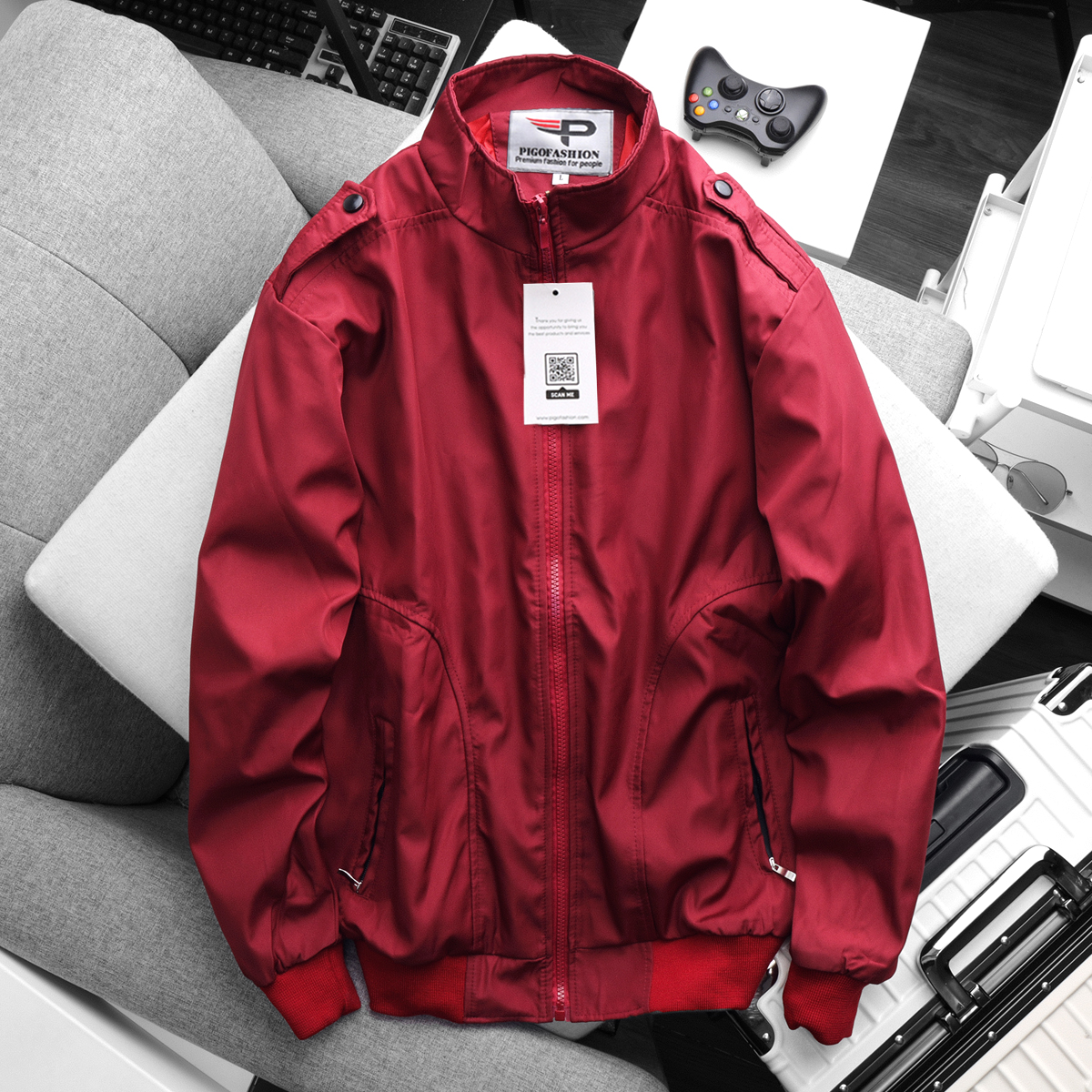 Áo khoác dù nam 2 lớp dày dặn AKD25 Pigofashion