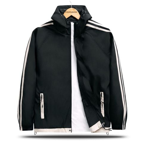 Áo khoác dù nam có nón phối viền chất 2 lớp cao cấp AKD46 PIGOFASHION