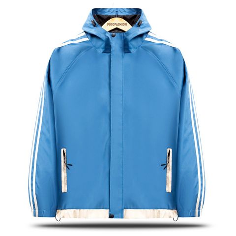 Áo khoác dù nam có nón phối viền chất 2 lớp cao cấp AKD46 PIGOFASHION