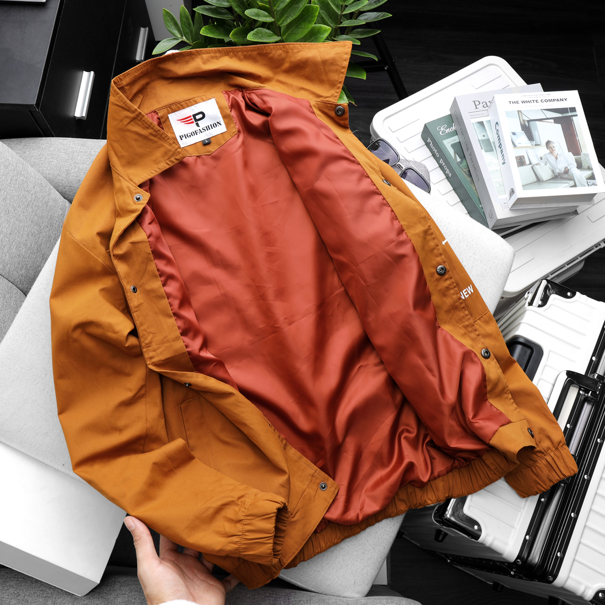 Áo khoác kaki nam kiểu hàn cổ bẻ AKK19 PigoFashion