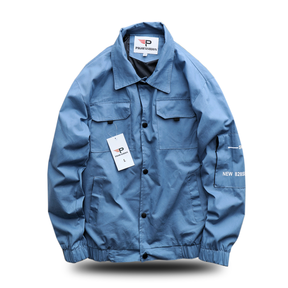 Áo khoác kaki nam kiểu hàn cổ bẻ AKK19 PigoFashion