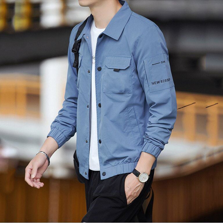 Áo khoác kaki nam kiểu hàn cổ bẻ AKK19 PigoFashion