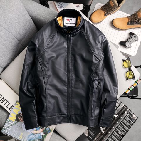 Áo khoác da nam lót lông cao cấp AD28 PigoFashion