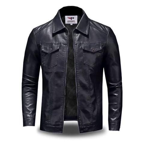 Áo khoác da nam cổ điển cao cấp ADN32