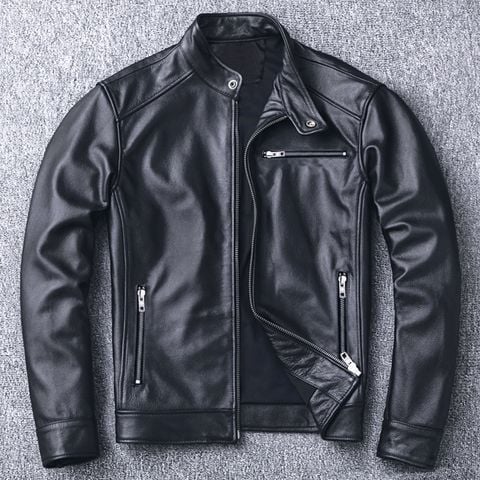 Áo khoác da nam lót dù thời trang mới nhất AD34 Pigofashion