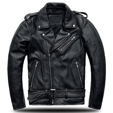 Áo khoác da nam biker cao cấp AVN04