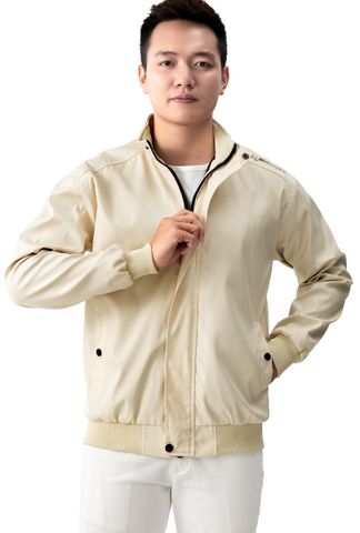 Áo khoác dù nam thể thao phối bo thiết kế dấu khóa kéo Pigo sport cổ đứng AKD45 Pigofashion