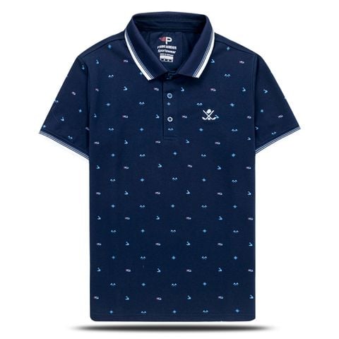 Áo thun cổ bẻ polo hoạ tiết chính hãng PigoFashion AHT31