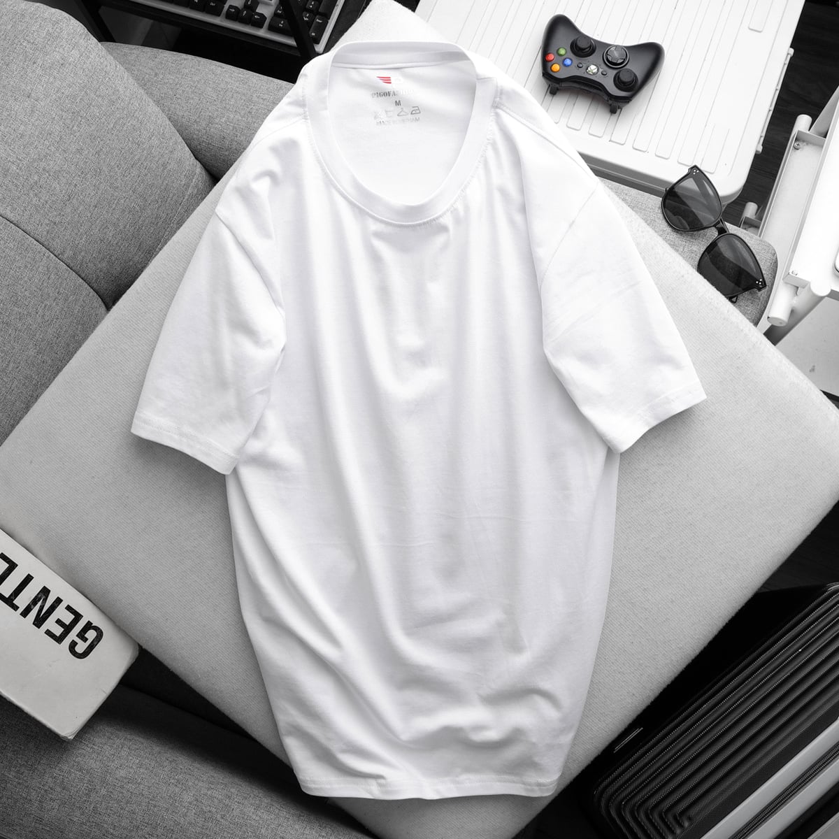 Áo thun nam cổ tròn cotton nhiều màu co giãn thoáng mát CT08 PIGOFASHION