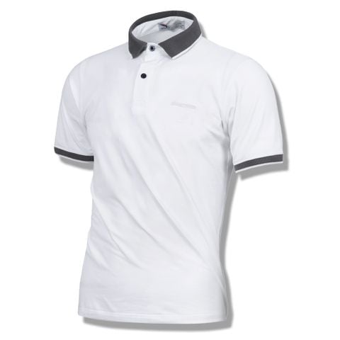 Áo thun polo nam cổ bẻ màu trắng PPL32 PIGOFASHION cotton mịn co giãn 4 chiều thoáng mát