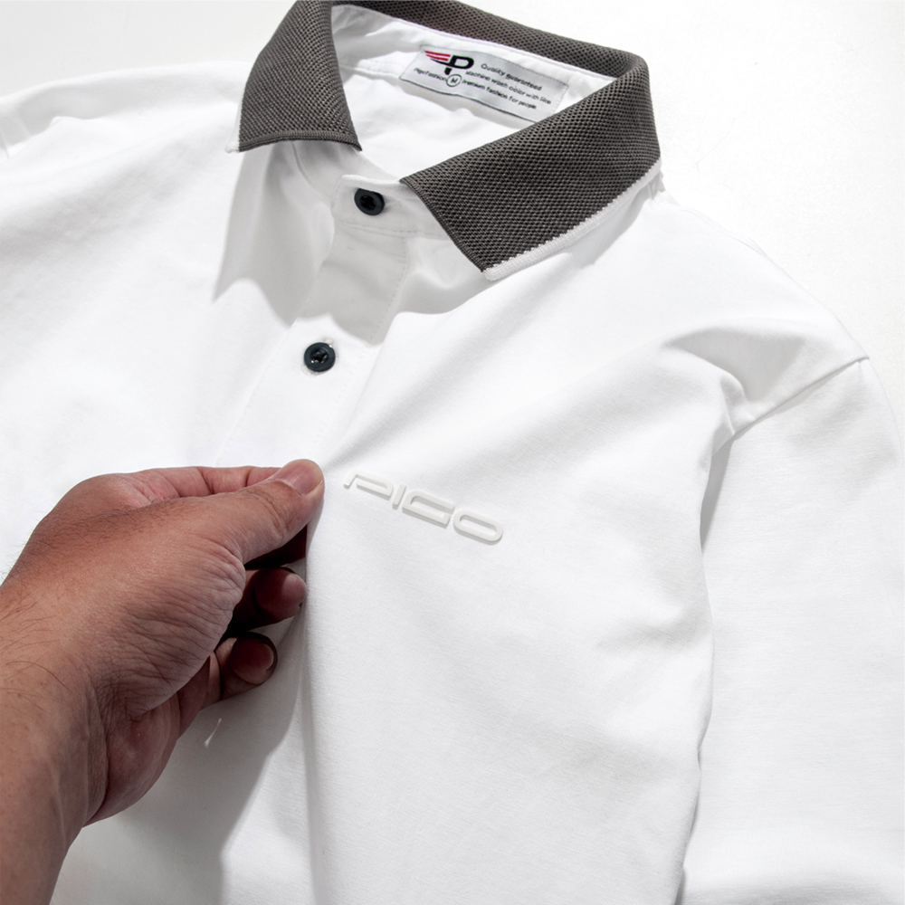 Áo thun polo nam cổ bẻ màu trắng PPL32 PIGOFASHION cotton mịn co giãn 4 chiều thoáng mát