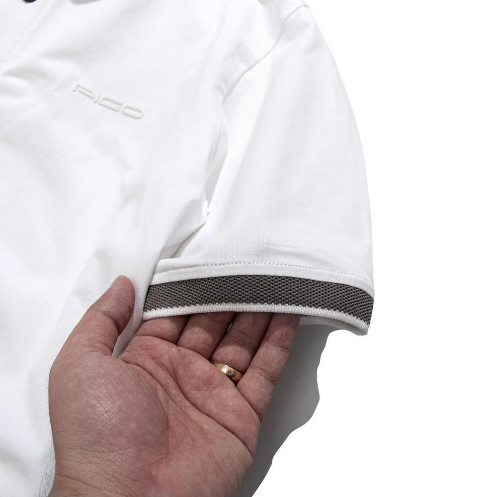 Áo thun polo nam cổ bẻ màu trắng PPL32 PIGOFASHION cotton mịn co giãn 4 chiều thoáng mát