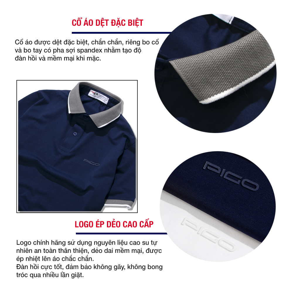Áo thun polo nam cổ bẻ màu trắng PPL32 PIGOFASHION cotton mịn co giãn 4 chiều thoáng mát
