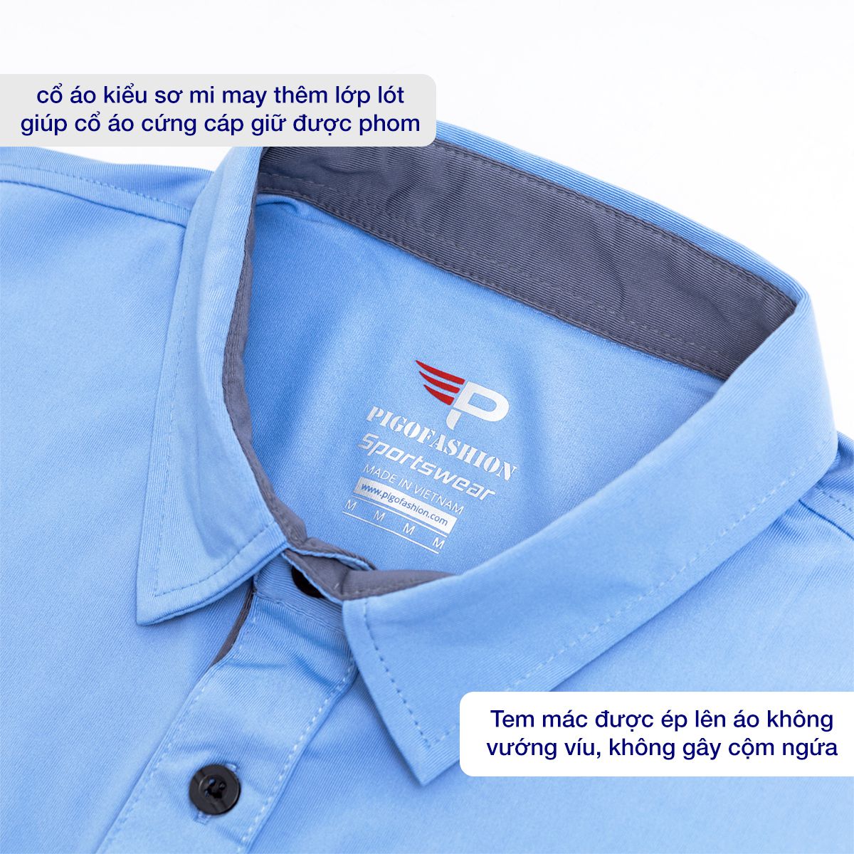 Áo Polo thể thao nam GymPro chính hãng, thấm hút nhanh khô siêu nhẹ Pigofashion ATT01