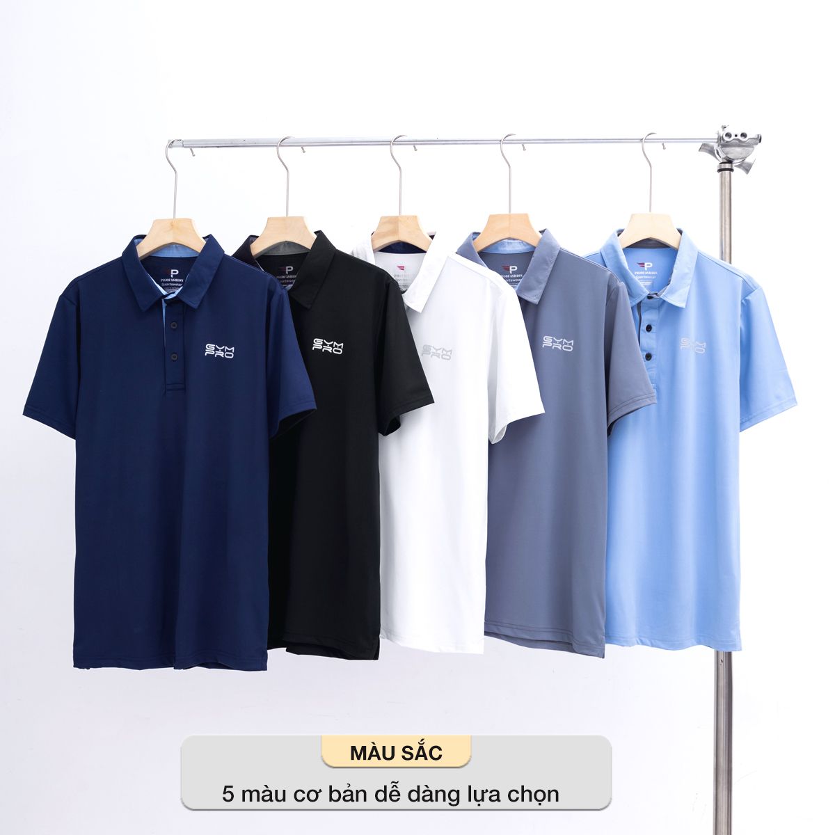 Áo Polo thể thao nam GymPro chính hãng, thấm hút nhanh khô siêu nhẹ Pigofashion ATT01