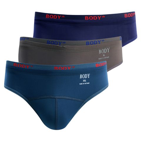 Bộ 3 quần lót tam giác lưng nhỏ BODY01 PigoFashion màu ngẫu nhiên