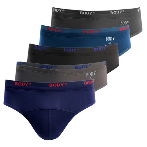 Bộ 5 quần lót tam giác lưng nhỏ nhiều màu co giãn thoáng mát PigoFashion