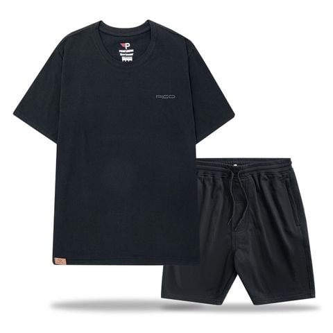 Bộ thể thao nam áo thun cotton, quần short nỉ ATS08.QSN02 PIGOFASHION giá tốt, giao nhanh toàn quốc