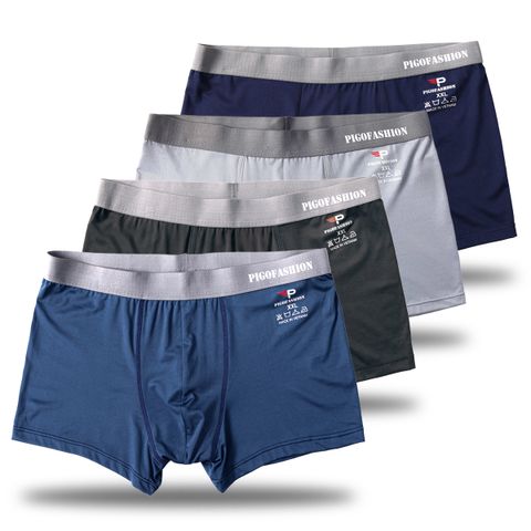 Hộp 4 Quần Lót Nam Boxer Thun Lạnh PigoFashion QLBX03 (hộp 4 cái)