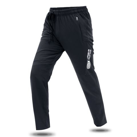 Quần dài thể thao nam vải thun dù gió co giãn logo ép nhiệt FP02 Pigofashion