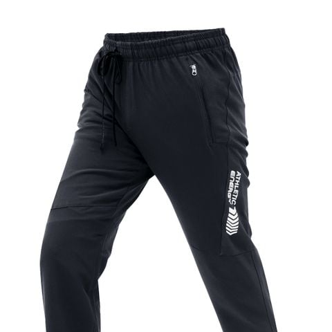 Quần dài thể thao nam vải thun dù gió co giãn logo ép nhiệt FP02 Pigofashion