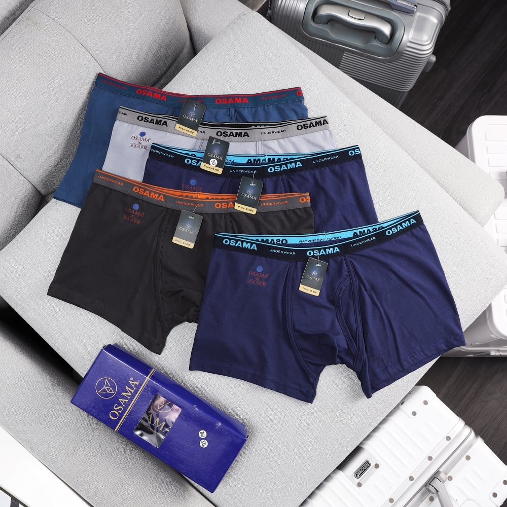 Bộ 5 Quần lót Nam Boxer Cotton kiểu túi lồi OSM02 PigoFashion