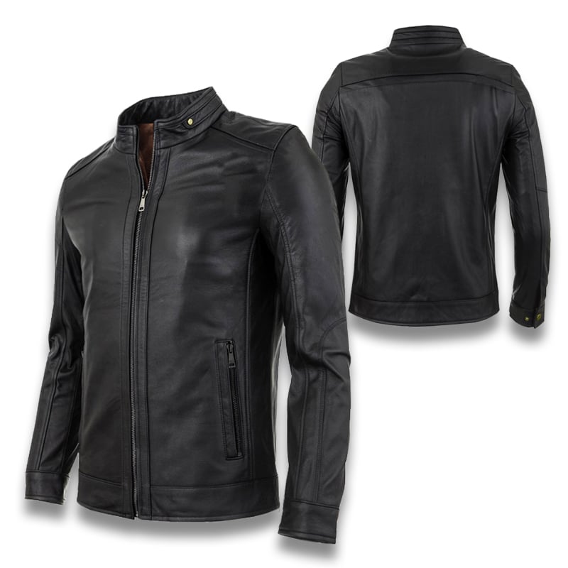 Áo Khoác da nam lót lông AD26 PigoFashion