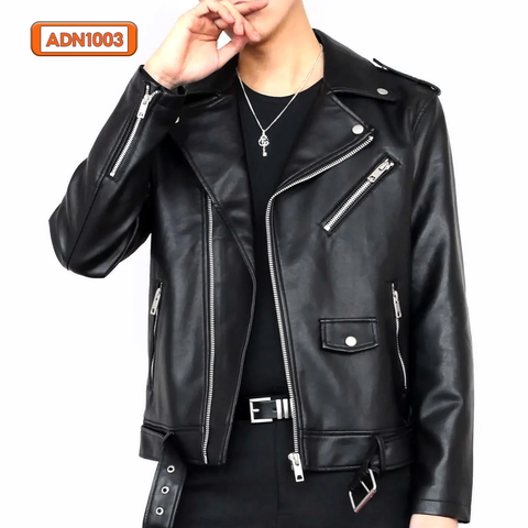 Áo khoác da nam lót dù cao cấp ADN10 PigoFashion